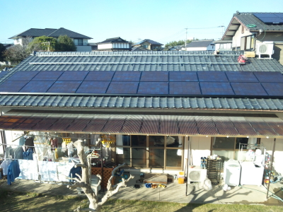 太陽電池敷設状況